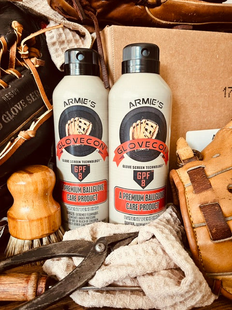 Glovecon 2-Pack Baseball and Softball Glove Conditioner & Cleaner